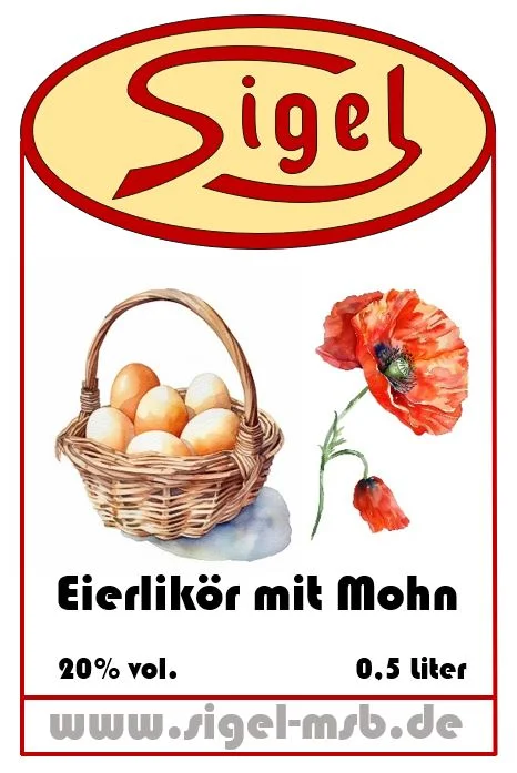 Eierlikör mit Mohn 17% vol
